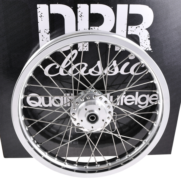 Koło jezdne 1,85x16 Simson S51 alu szprychy inox DPR