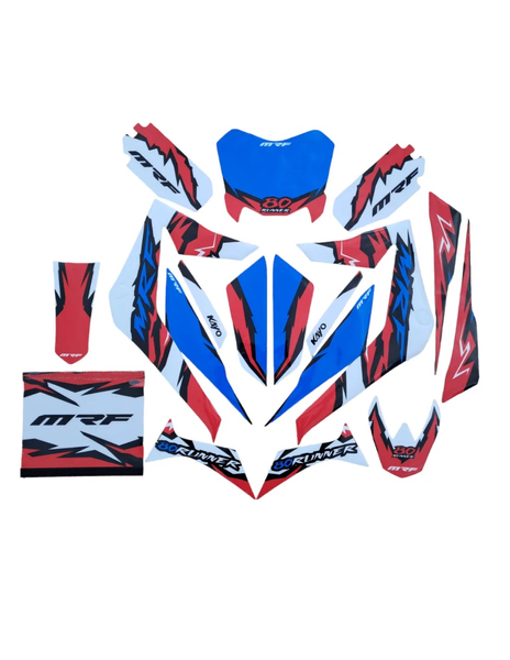 Okleina kompletna cross pitbike MRF 80 Runner