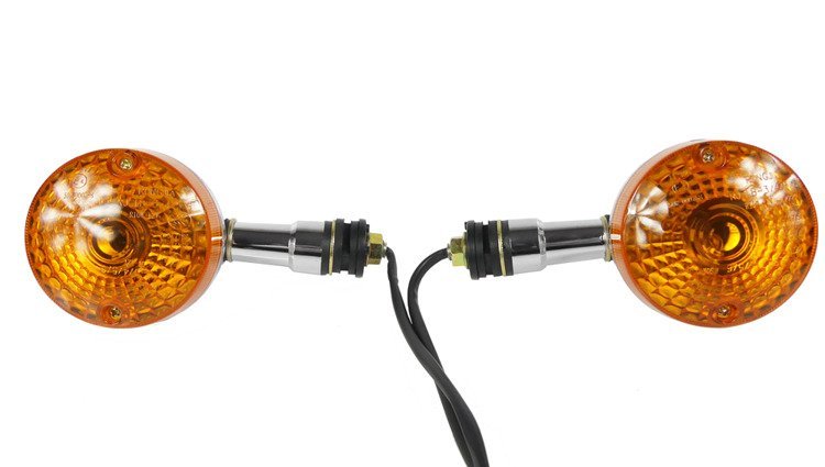 Kierunkowskaz chrom para 2szt suzuki gn 125 gn125 