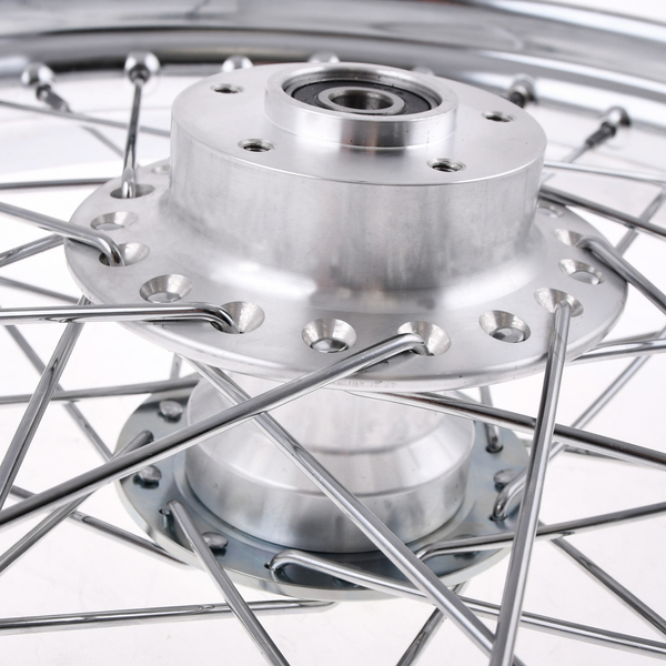 Koło jezdne 1,85x16 Simson S51 chrom szprychy inox DPR