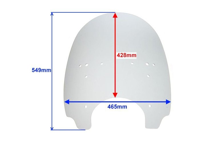 Szyba średnia przyciemniana kawasaki en el bn vn