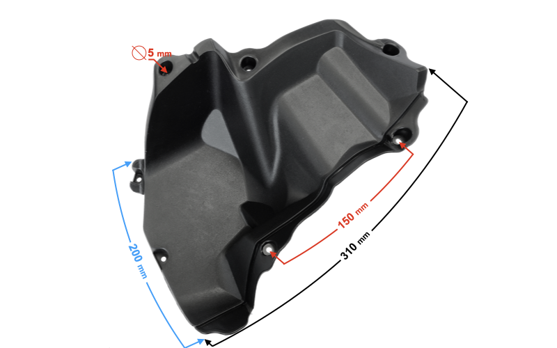 Obudowa kanapy dół czarna Barton Scalpel