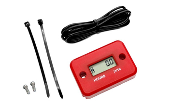 Licznik motogodzin czerwony silniki spalinowe