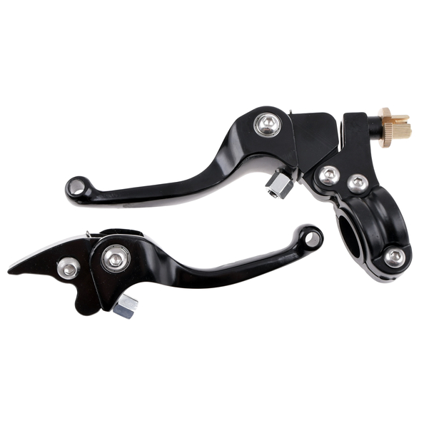 Dźwignie klamki hamulca sprzęgła ASV krótkie czarne Racing Force