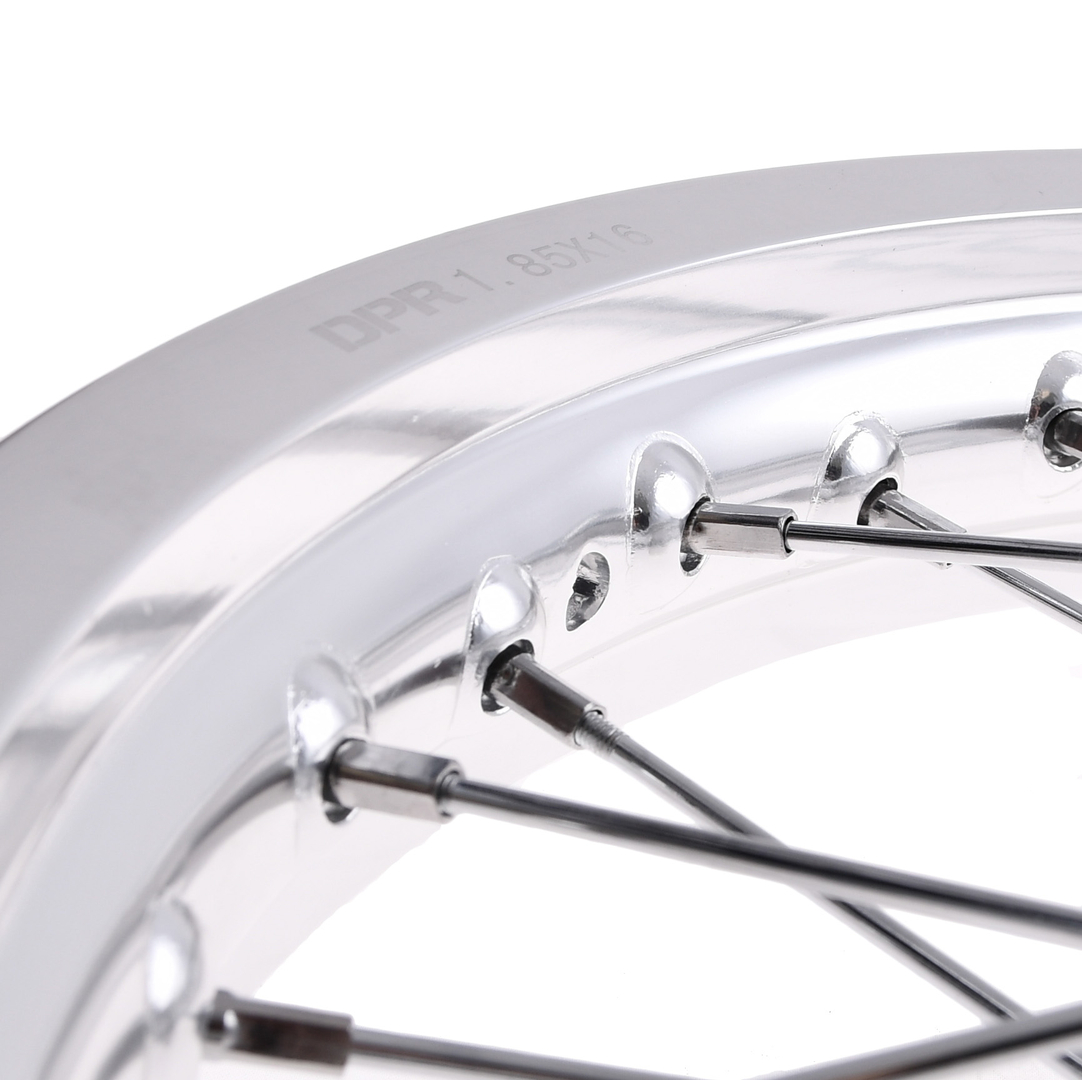 Koło jezdne 1,85x16 Simson S51 alu szprychy chrom DPR