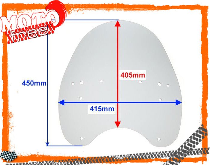 Szyba średnia przyciemniona Kawasaki Suzuki Yamaha Harley Triumph Hyosung 