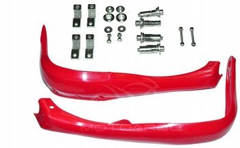 Handbary osłona dłoni czerwone atv cross enduro