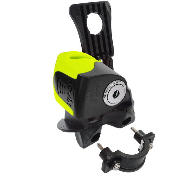 Blokada tarczy hamulcowej z alarmem KOVIX KS6 Zielona Fluo