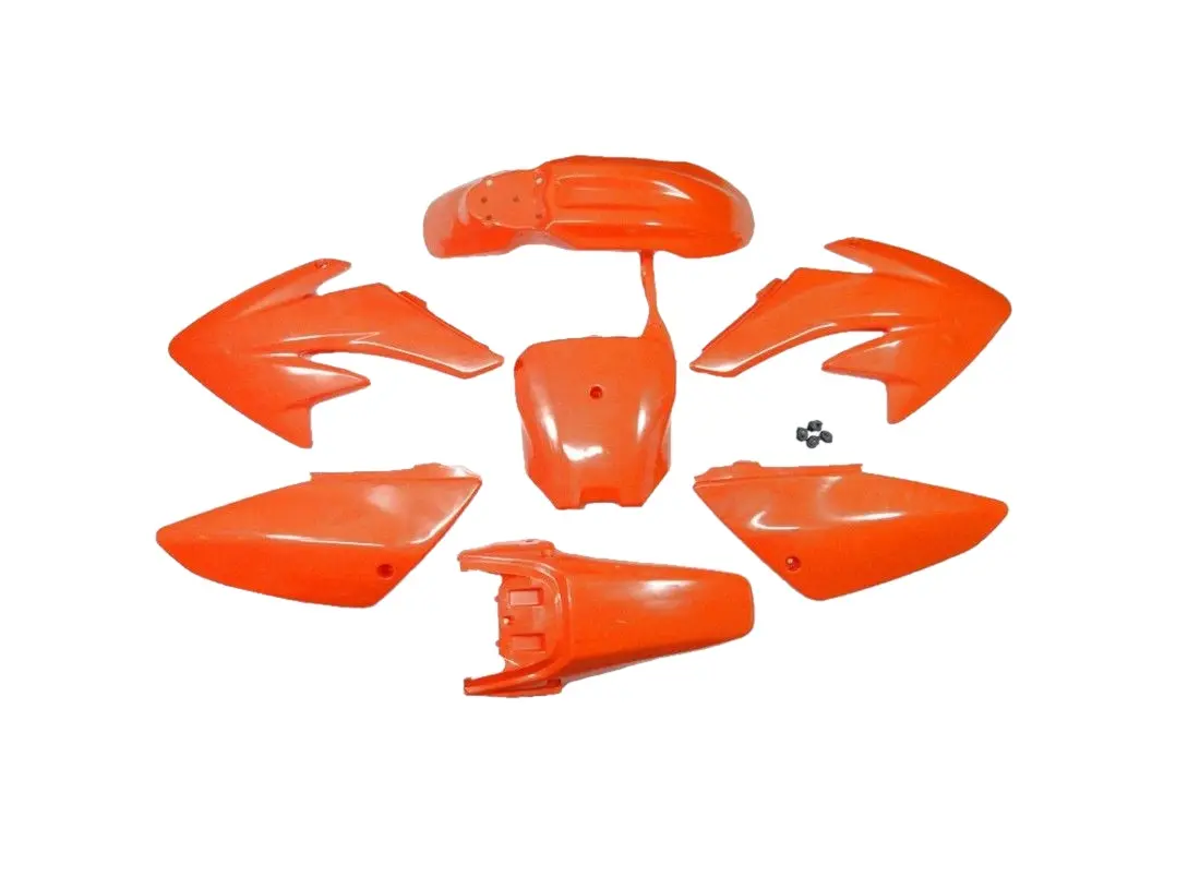 Plastiki CRF70 style pomarańczowe pitbike MRF 120 140 RC Kayo TT125 140 160 190