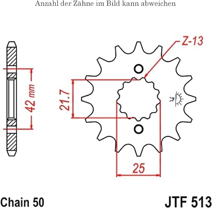 Zębatka przód z gumą 16z 530 Suzuki Kawasaki Yamaha Cagiva