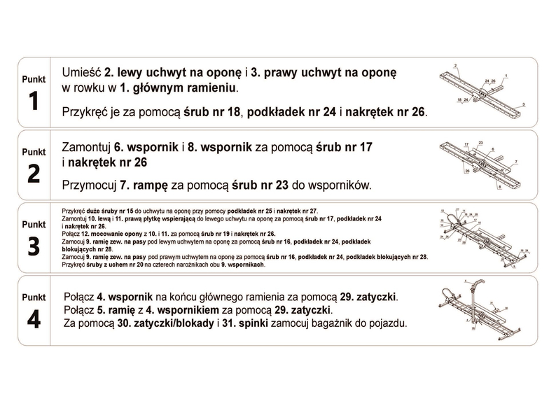 Biketec platforma do transportu motocykla z blokadą koła i uchwytem górnym