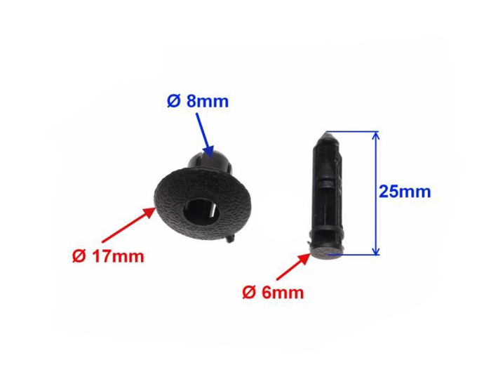 Spinka do owiewek nit owiewka kołek m8 nr2