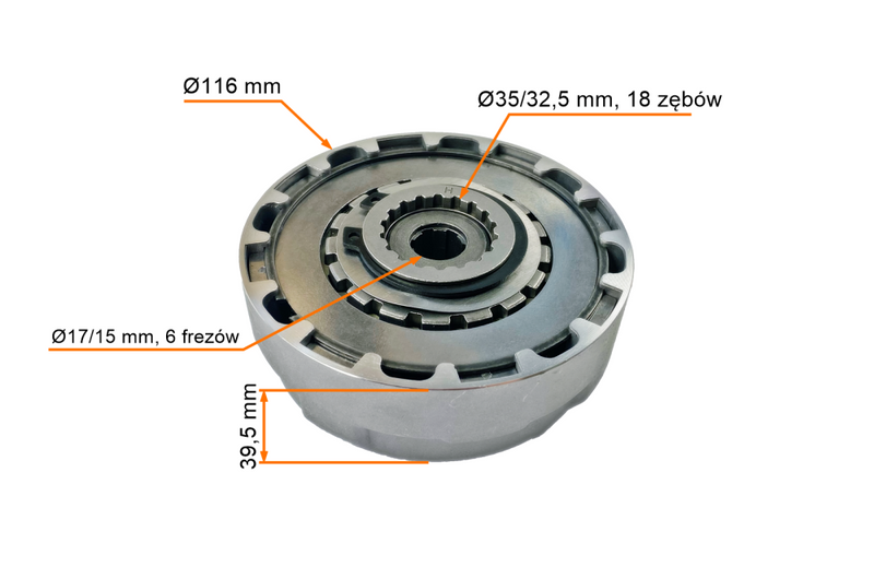 Sprzęgło 110/125cc pitbike dirtbike cross RXF RFN RFZ  MRF YCF Kayo