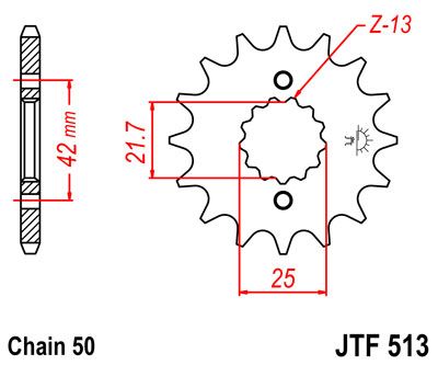 Zębatka Przód JTF513.15 15z 530 Suzuki GSF GSXR