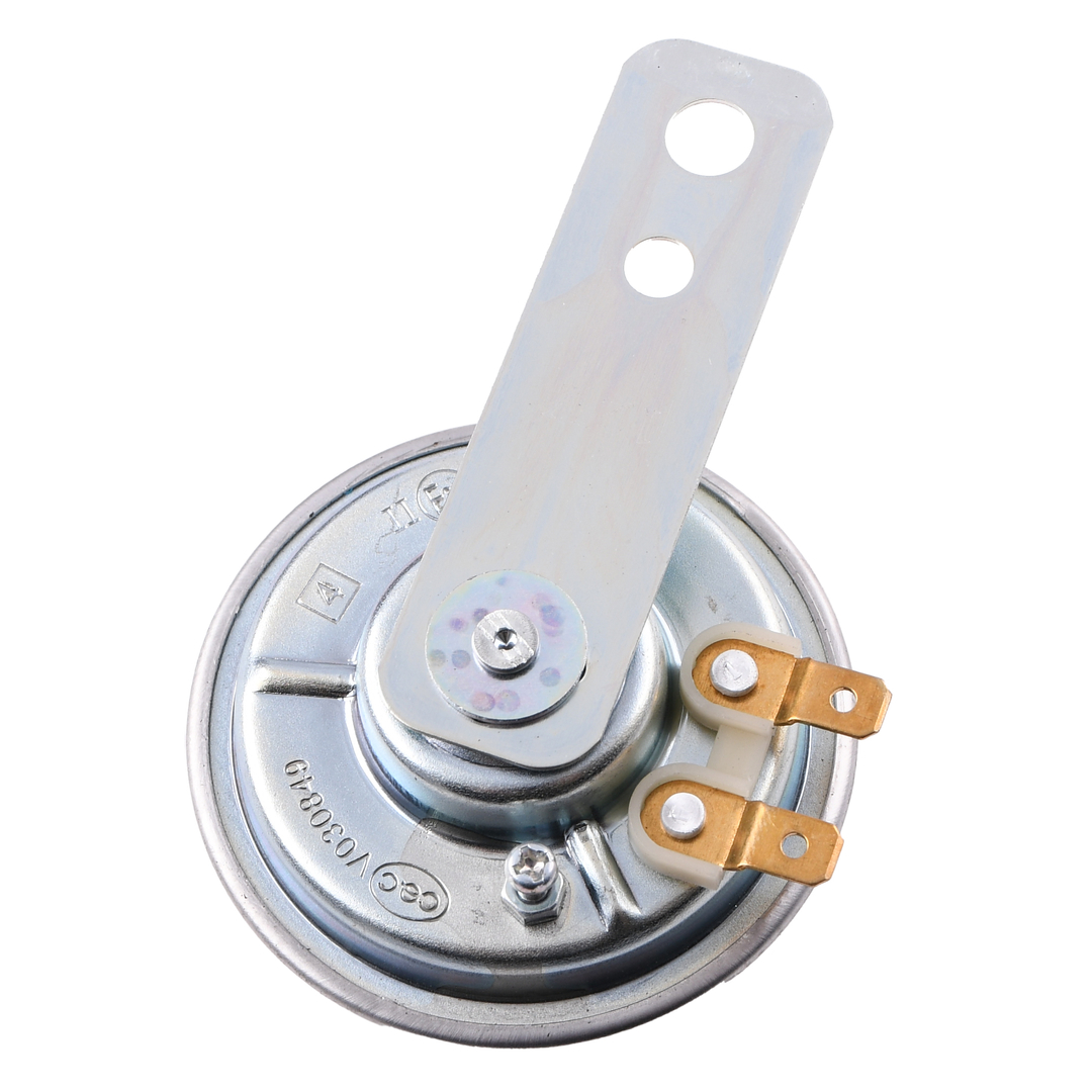 Klakson sygnał dźwiękowy 12V uniwersalny srebrny DPR Classic