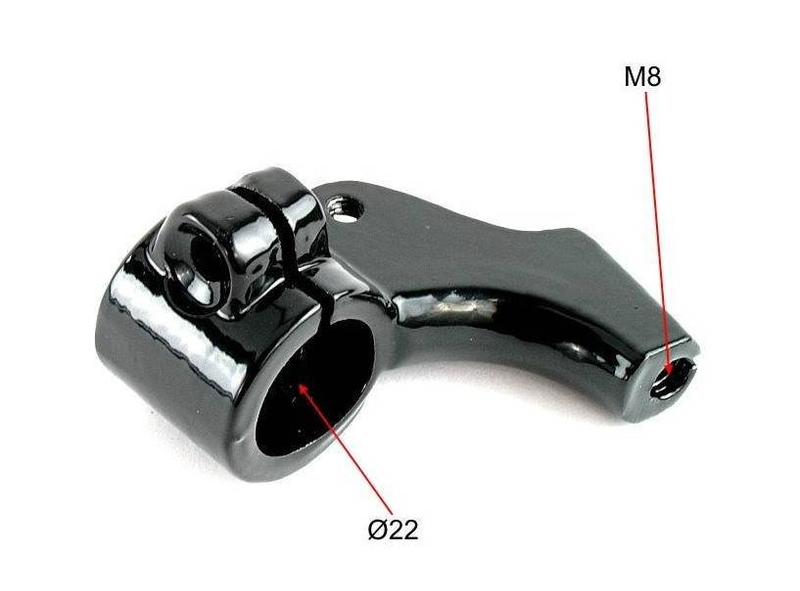 Korpus dźwigni hamulca prawy wsk 125 