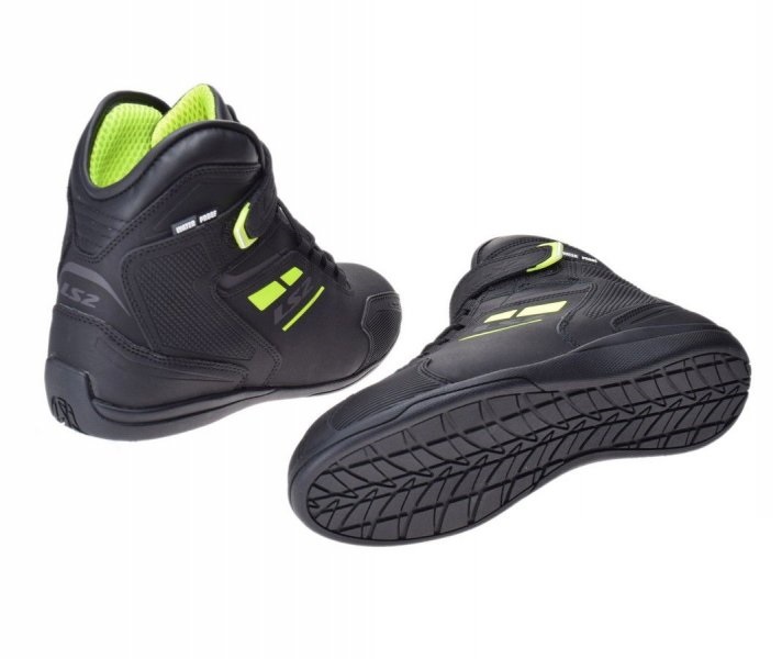 Buty motocyklowe męskie niskie LS2 Garra Man WP Black Yellow wodoodporne
