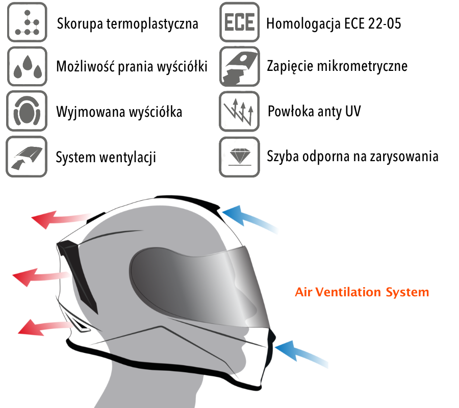 Kask motocyklowy czarny mat ORIGINE DINAMO SOLID Matt