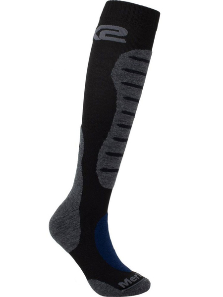 Długie skarpetki motocyklowe termoaktywne czarno szare na gorące i chłodne dni