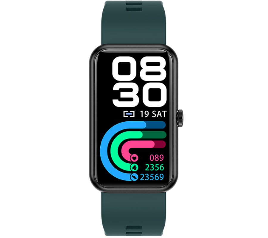 Smartwatch zegarek Rubicon ciemno zielony IP68