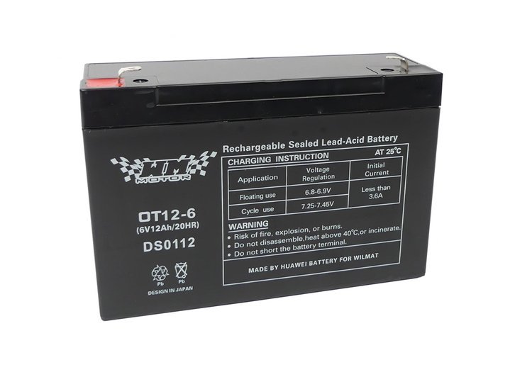 Akumulator żelowy 12Ah WM Motor 6V OT12-6