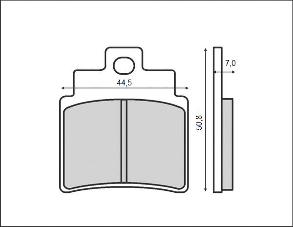 Brenta klocki hamulcowe KH355 Kymco Grand Dink KXR MXU Urban SYM Joymax GTS