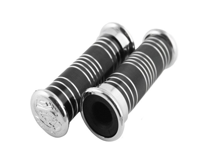 Manetka manetki metal ryflowane czarne 22mm