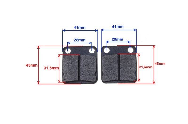 Klocki hamulcowe tył tylne Quad Atv 150ccm Kingway Bashan Loncin Shineray