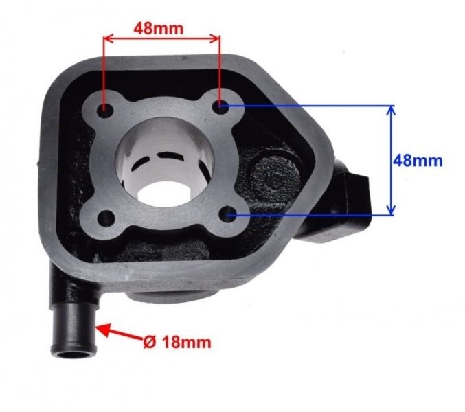 Cylinder peugeot speedfight wm 40,00mm 50ccm kpl.