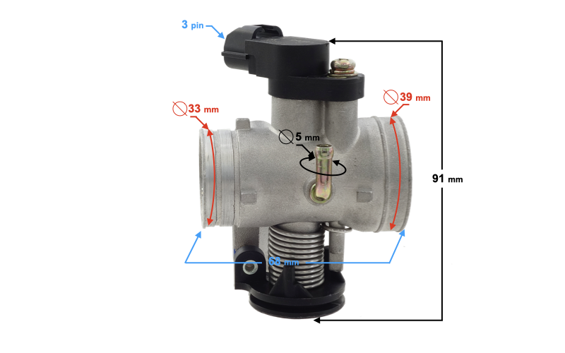 Przepustnica Quad ATV Mikilon 180 (H)