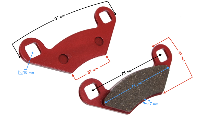Klocki hamulcowe tylne tył do Quad ATV Bashan Shineray