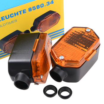 Kierunkowskazy prostokątne pomarańczowe homologacja Simson MZ ETZ MZA org