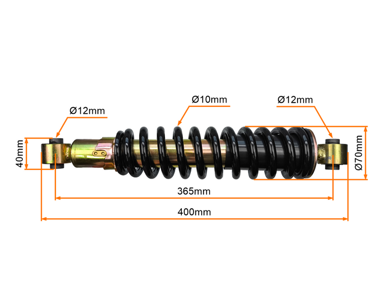 Amortyzator tył quad atv Bashan BS250S-5 365mm