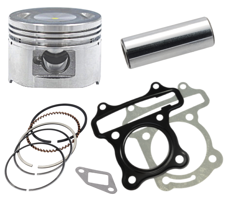 Cylinder głowica 80cc wałek tłok uszczelki popychacz GY6 skuter Barton Zipp