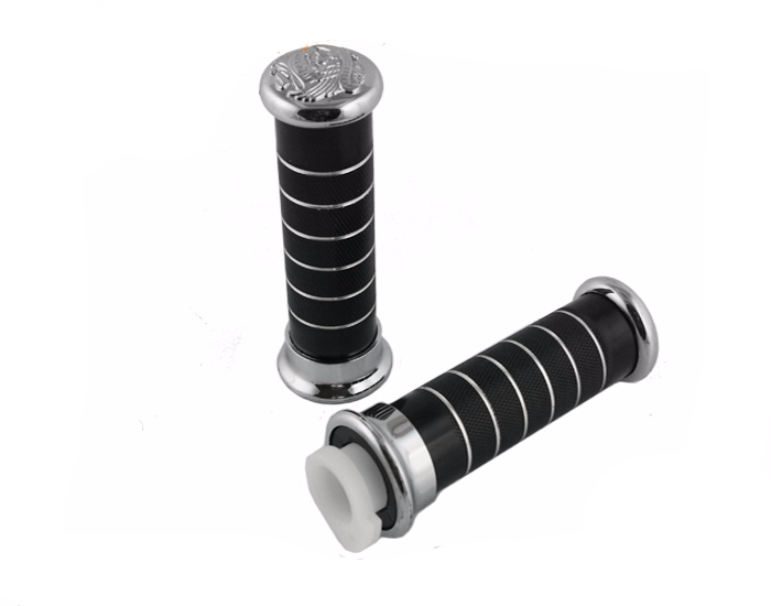 Manetka manetki rolgaz metal ryflowane czarne 22mm