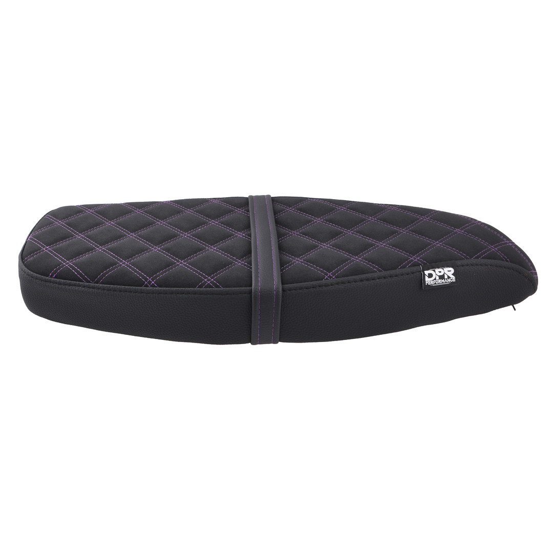 Siedzenie pikowane czarne + fioletowo czarne szwy Simson S50 S51 S70 DPR