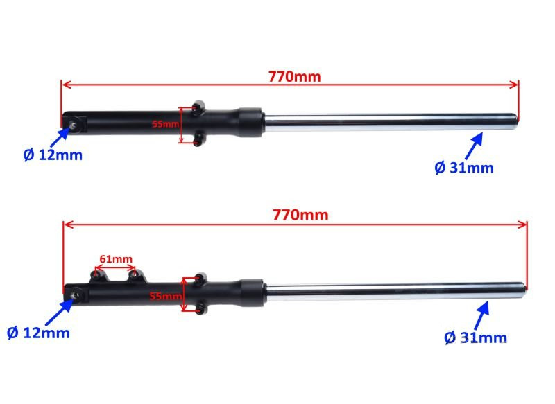 Amortyzator przód przedni do junak 904 komplet