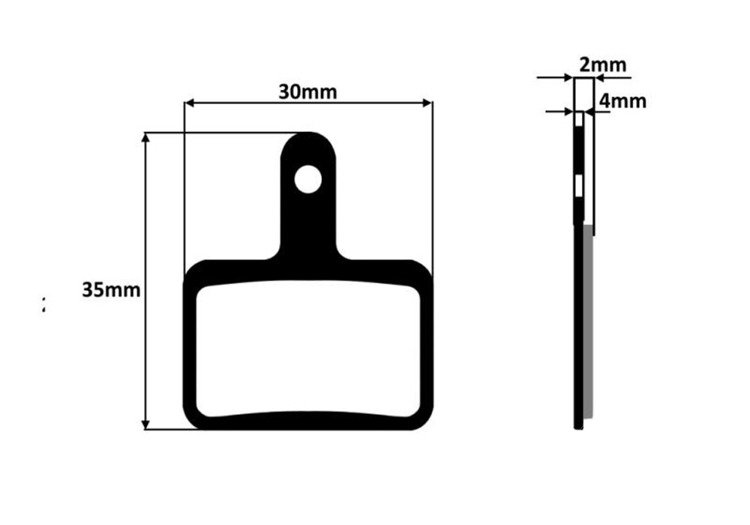Klocki hamulcowe rowerowe leoshi półmetaliczne y6s