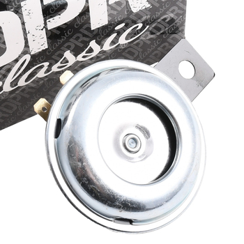 Sygnał dźwiękowy klakson srebrny 12V 60mm Simson DPR Classic