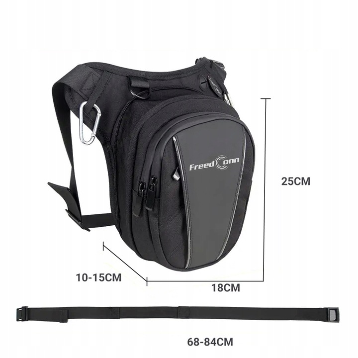 Torba motocyklowa saszetka na nogę udo wodoodporna Freedconn