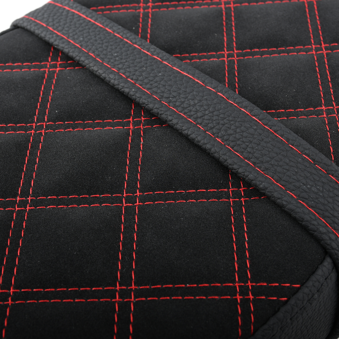 Siedzenie pikowane czarne + czerwono czarne szwy Simson S50 S51 S70 DPR