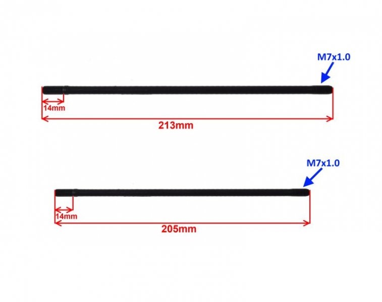 Szpilka szpilki cylindra YX140 MRF140 Pit Bike