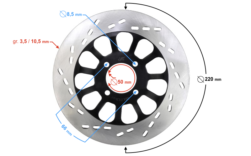 Tarcza hamulcowa do motoroweru Barton Fighter 2