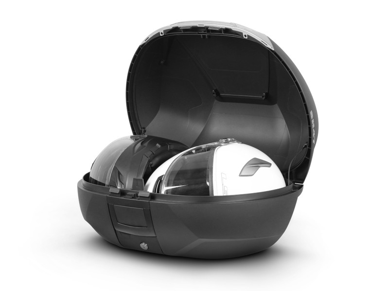 Kufer motocyklowy SHAD SH47 białe wstawki 47l