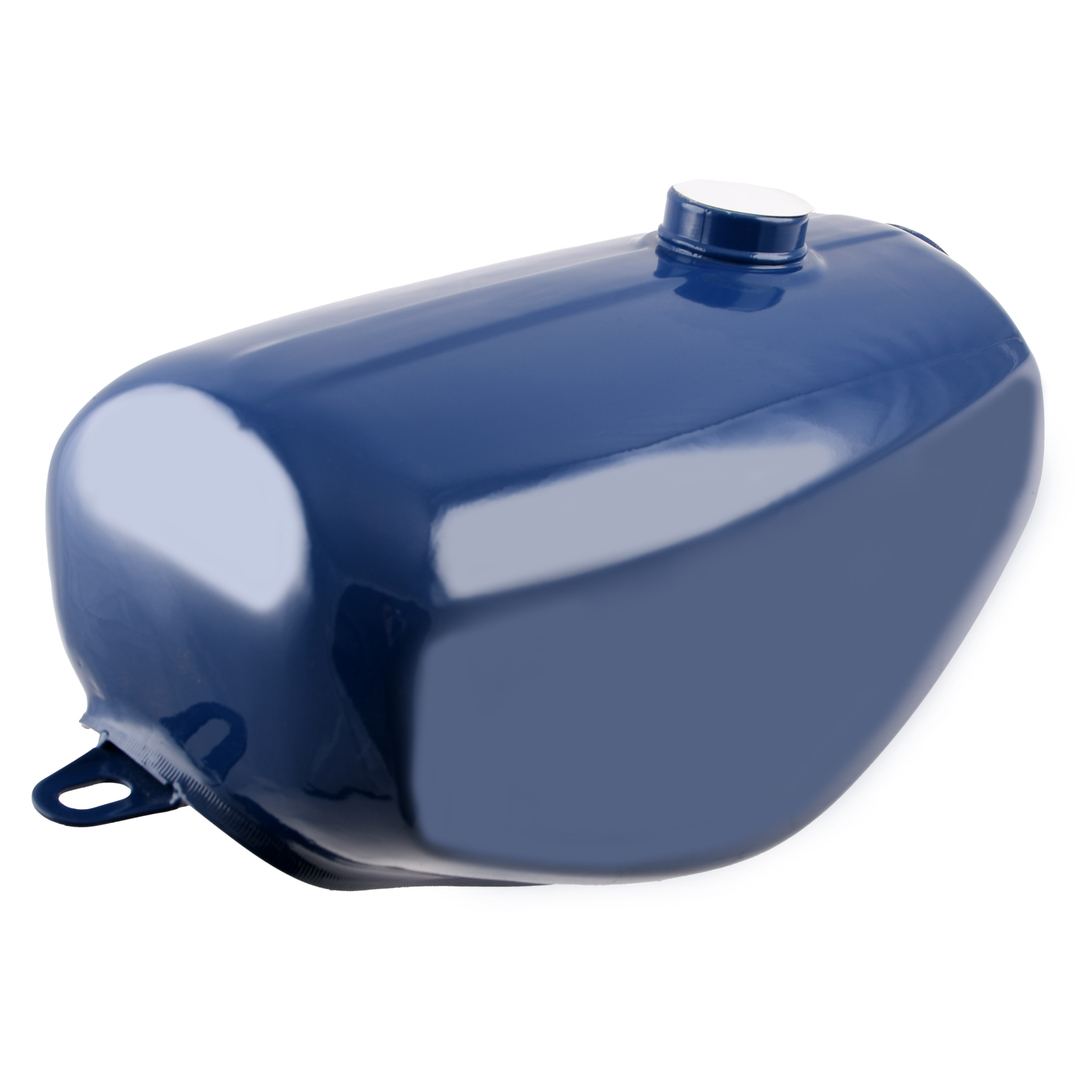Zbiornik paliwa pokrywy boczne ciemny niebieski premium Simson Enduro DPR Classic