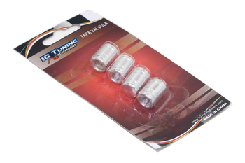 Nakrętki wentyla baryłki srebrne 4 sztuki