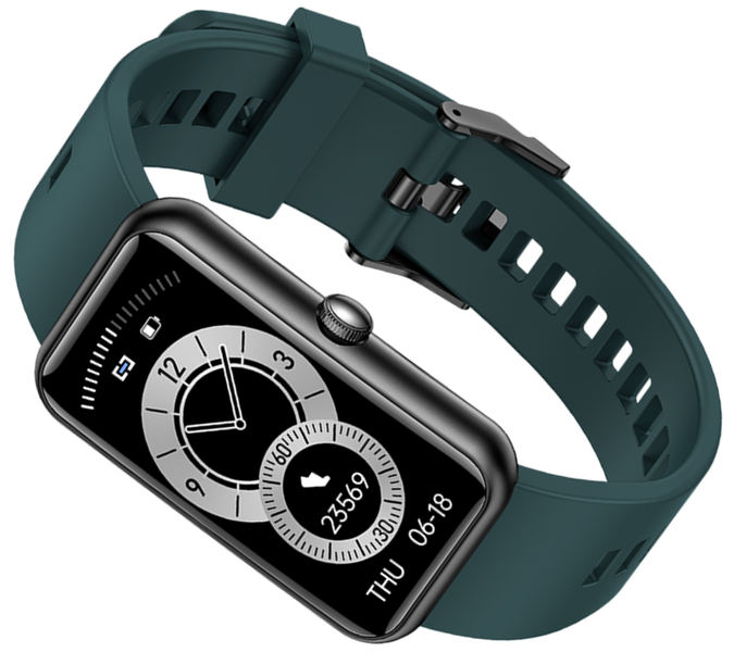 Smartwatch zegarek Rubicon ciemno zielony IP68