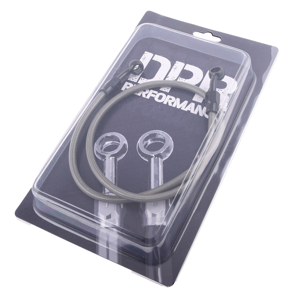 Przewód hamulcowy w oplocie srebrny 80cm DPR Performance