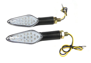 Kierunkowskazy kierunkowskaz czarne led biały