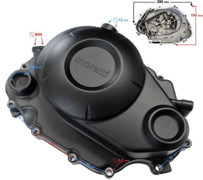 Pokrywa sprzęgła do motocykla Barton Blade 125